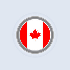 Illustration of Canada flag Template