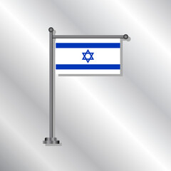 Illustration of Israel flag Template