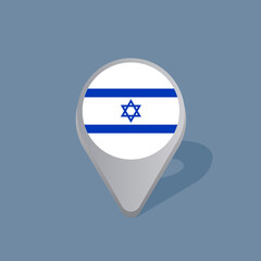 Illustration of Israel flag Template