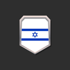 Illustration of Israel flag Template