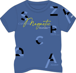 T-Shirt Design Vector Kids Mens Boys Sport