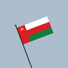 Illustration of Oman flag Template