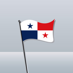 Illustration of Panama flag Template