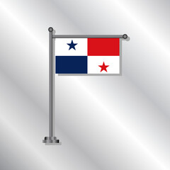 Illustration of Panama flag Template