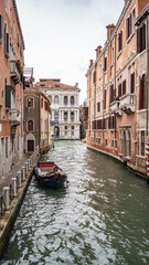 the view from the Bridge of Sighs in Venice