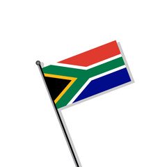 Illustration of South Africa flag Template