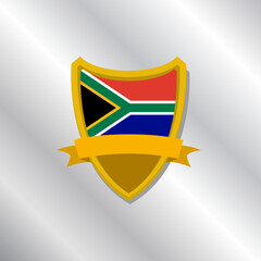 Illustration of South Africa flag Template
