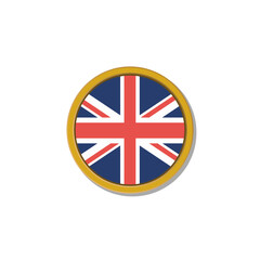 Illustration of United Kingdom flag Template