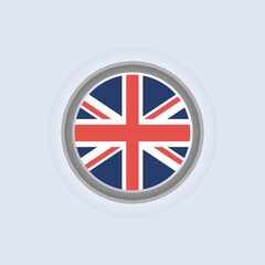 Illustration of United Kingdom flag Template