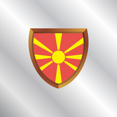 Illustration of Macedonia flag Template