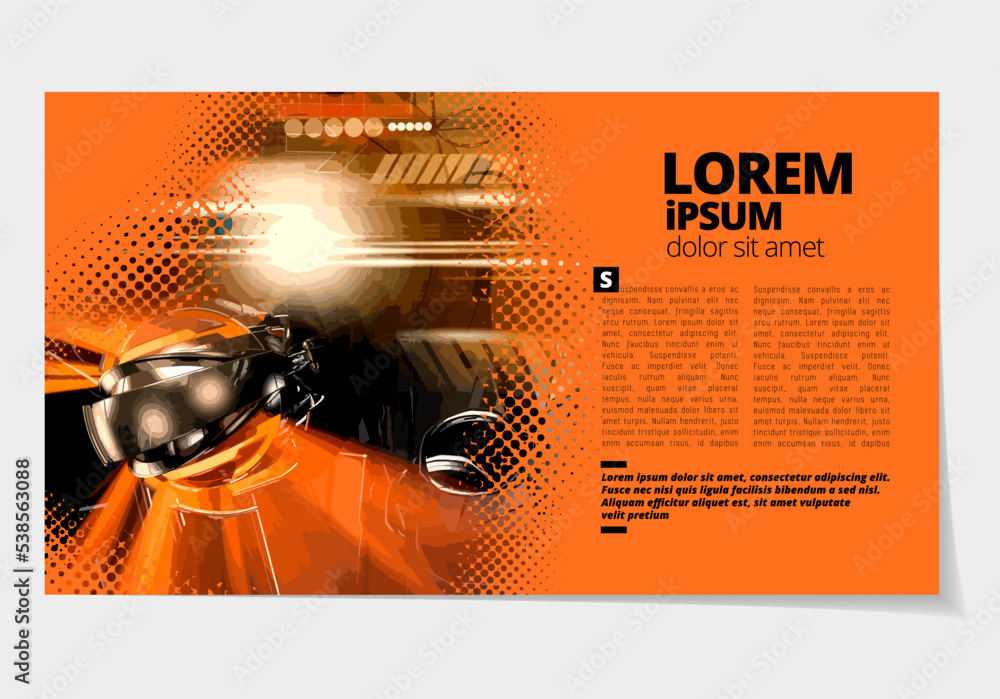Canvas Prints elegant layout for business presentation with technology and science background, vector illustartion