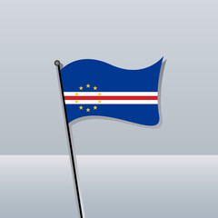 Illustration of Cape Verde flag Template