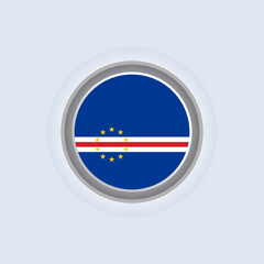 Fototapeta premium Illustration of Cape Verde flag Template
