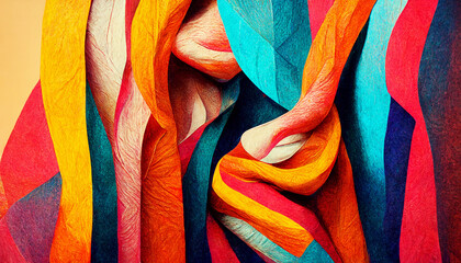 Highly saturated patterns with a realistic texture, Vivid and intense color pattern background