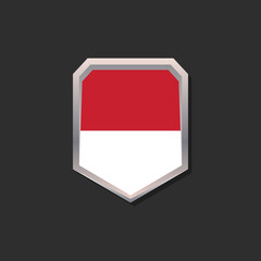 Illustration of Indonesia flag Template