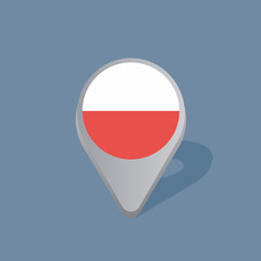 Illustration of Poland flag Template