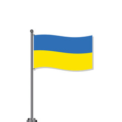 Illustration of Ukraine flag Template
