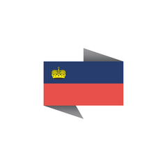 Illustration of Liechtenstein flag Template