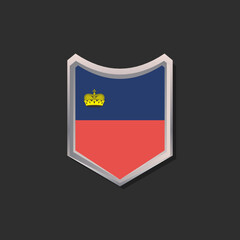 Illustration of Liechtenstein flag Template