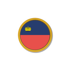 Illustration of Liechtenstein flag Template