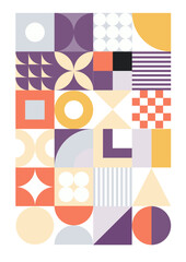 Obraz premium Retro Abstract Shapes and Posters. Easy to make great branding design, websites, packaging and print design or use it for your social media activity with set of abstract retro inspired shapes.