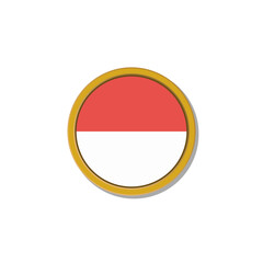 Illustration of Monaco flag Template