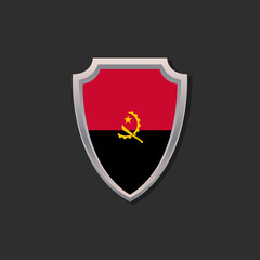 Illustration of Angola flag Template