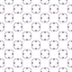 pattern design with abstract ornament motif