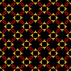 pattern design with abstract ornament motif