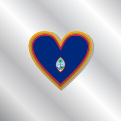 Illustration of Guam flag Template