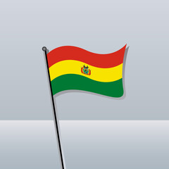 Illustration of Bolivia flag Template