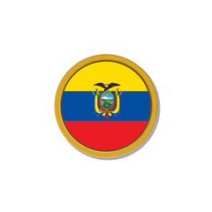 Illustration of Ecuador flag Template