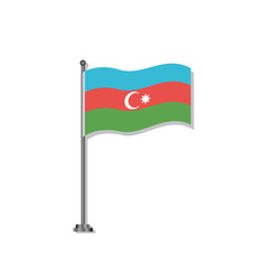 Illustration of Azerbaijan flag Template