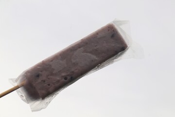 chocolate ice cream isolated