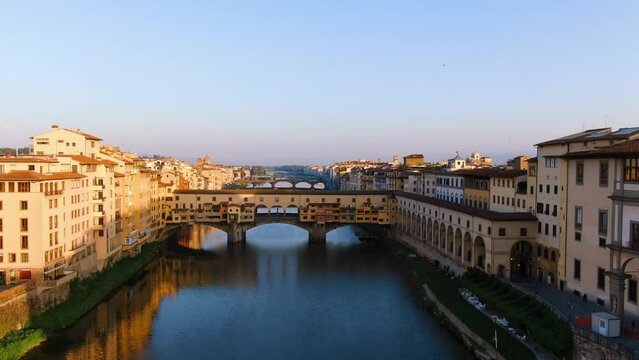 Florence Italy Drone Aerial View