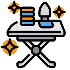 iron board filled outline icon