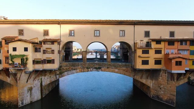 The Bird of Florence Italy Drone Aerial View