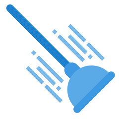 plunger flat icon