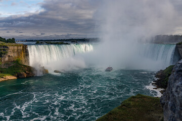 falls from the river