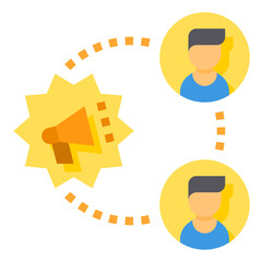 Marketing flat icon