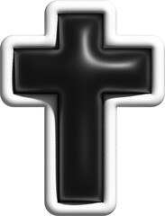 3d cross decoration