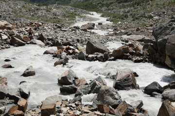 Picturesque view of beautiful river in mountains