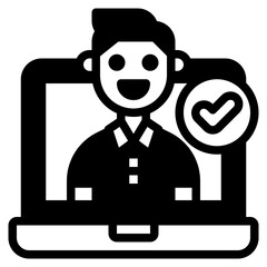 Verified Account glyph icon