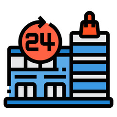 store filled outline icon