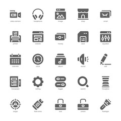Fototapeta na wymiar Essential Element icon pack for your website, mobile, presentation, and logo design. Essential Element icon glyph design. Vector graphics illustration and editable stroke.