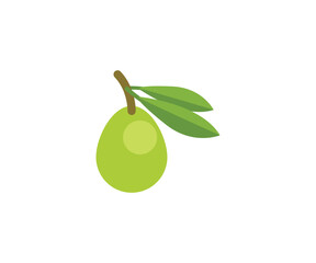 Olive vector isolated icon. Emoji illustration. Olive vector emoticon