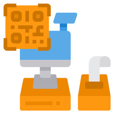 cashier flat icon