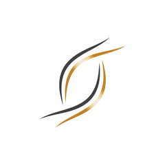 Obraz premium hair wave logo vector illustration design