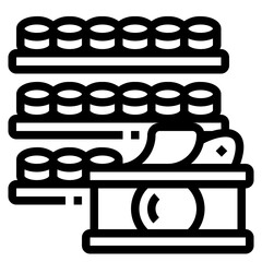canned food outline icon