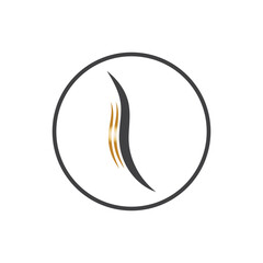 Obraz premium hair wave logo vector illustration design